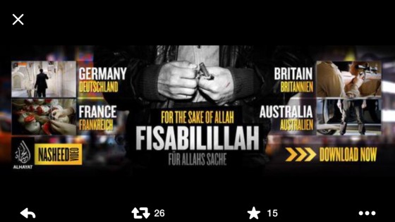 DA’ISH MUSIC VIDEO ‘FISABILILLAH’ CALLS FOR ATTACKS IN THE WEST